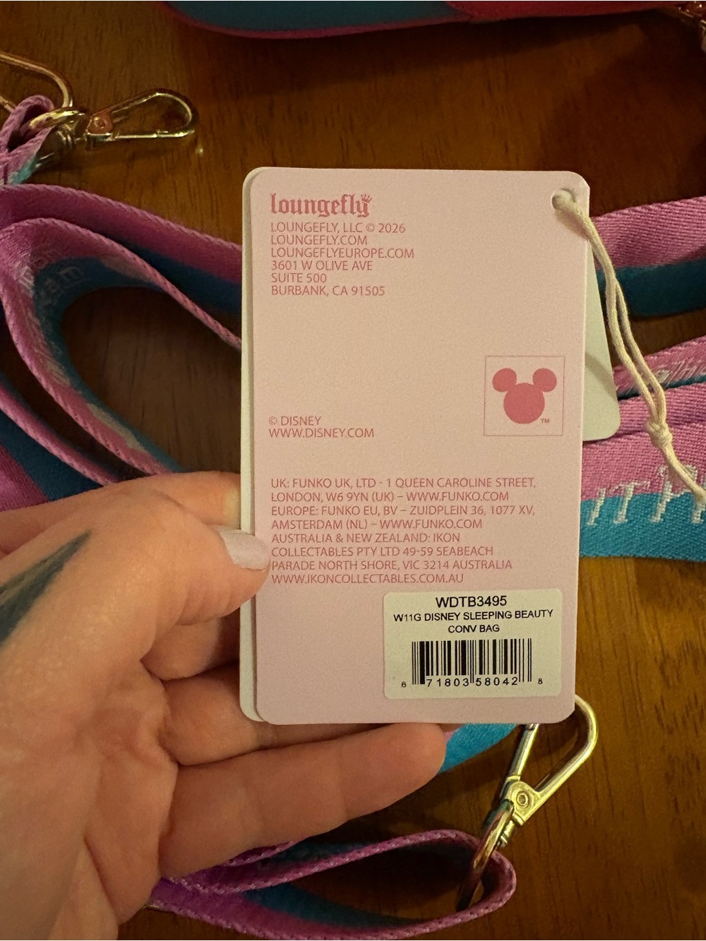 Loungefly Sleeping Beauty Convertible Mini Backpack - Picture 10 of 11